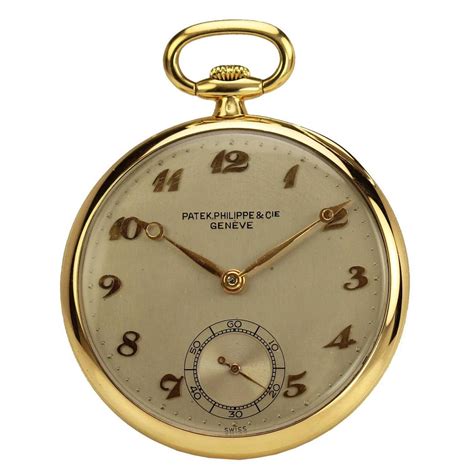 patek philippe open face|patek philippe yellow pocket watch.